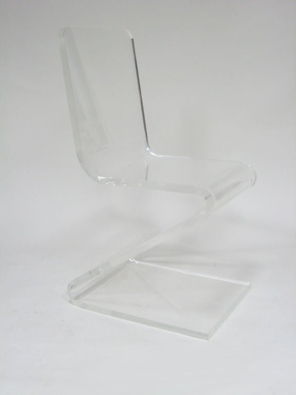 Lucite Z chair 3