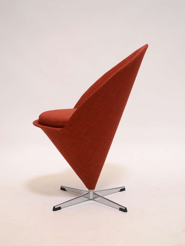 Mid-Century Modern Cone Chair by Verner Panton For Sale