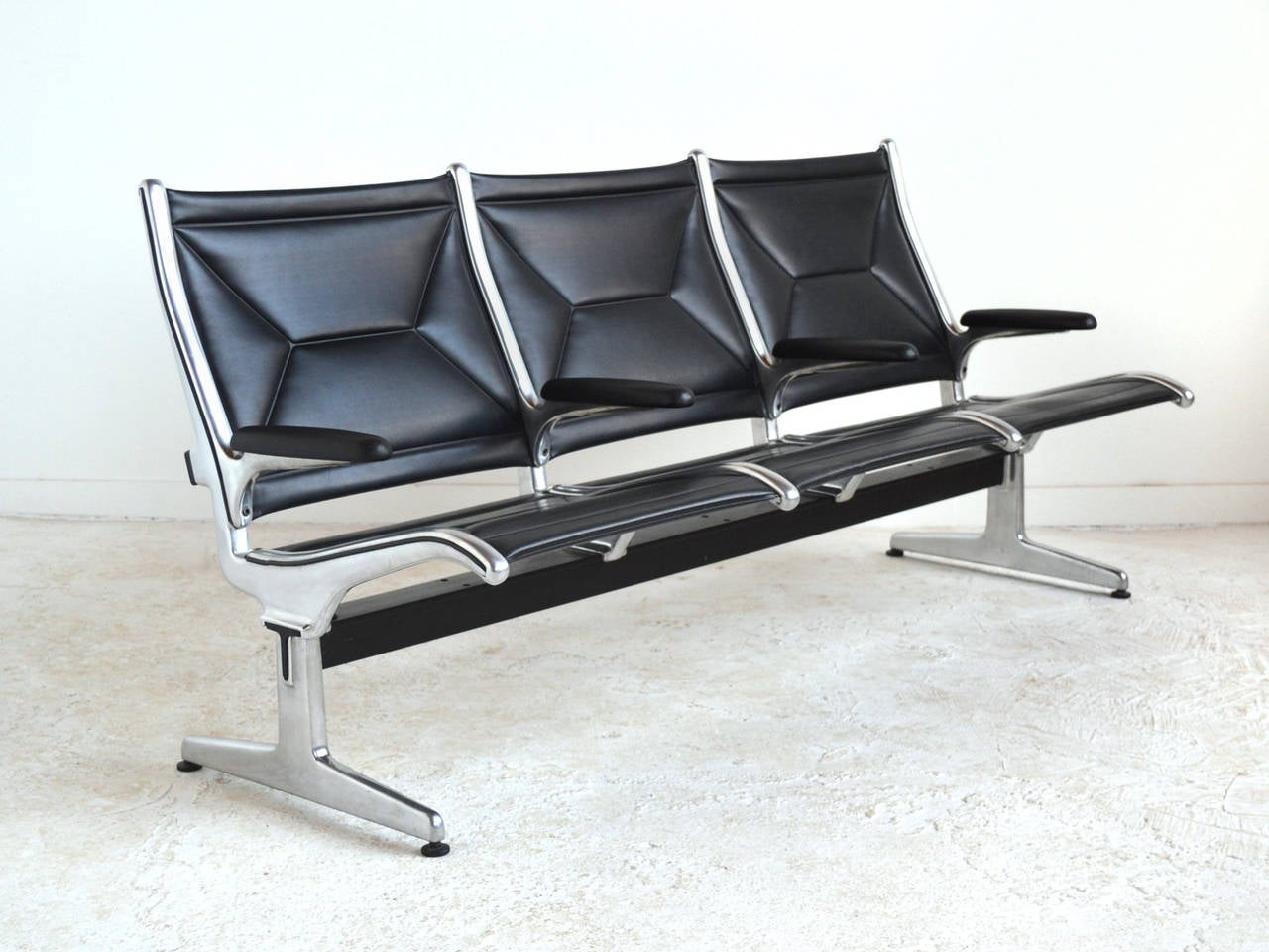 Mid-Century Modern Eames Tandem Sling Sofa by Herman Miller