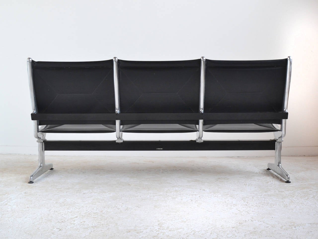 Aluminum Eames Tandem Sling Sofa by Herman Miller