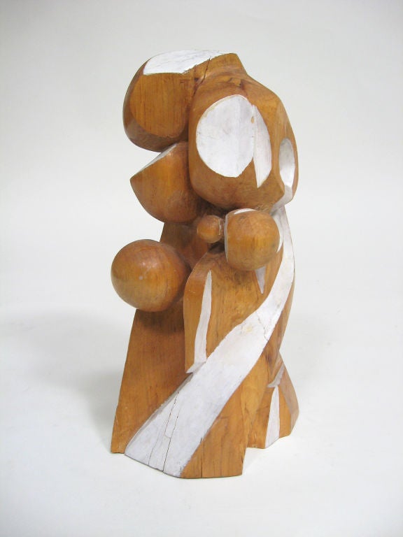 tall wood sculpture