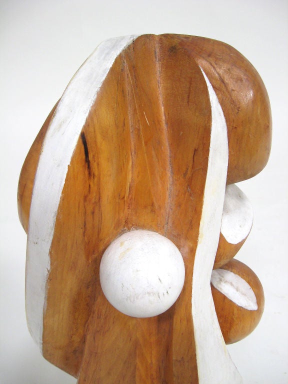 Abstract Wood Sculpture by Arthur Rossfield In Good Condition In Highland, IN