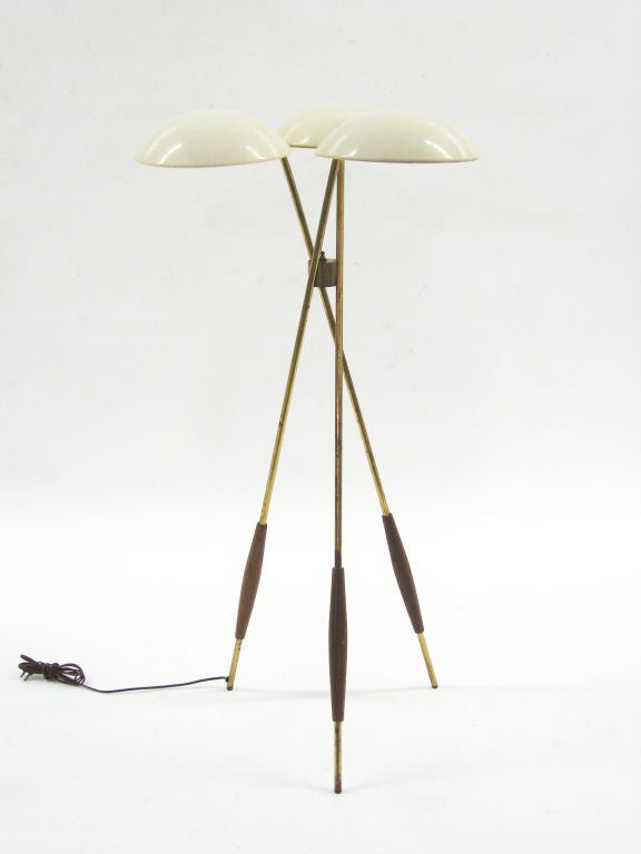 American Gerald Thurston tripod floor lamp by Lightolier