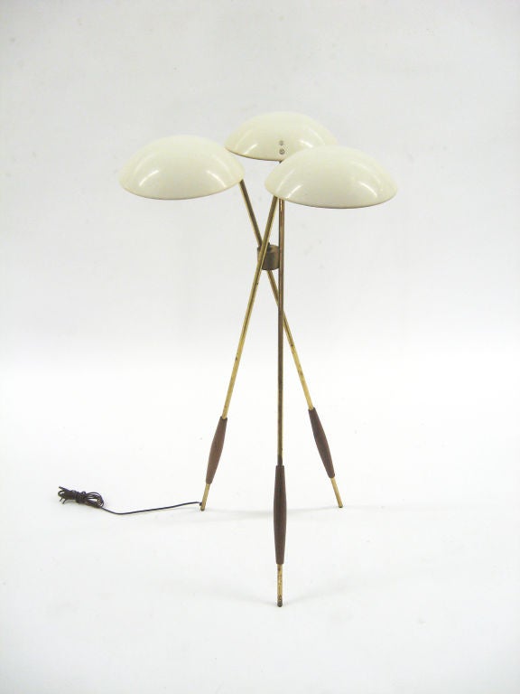 Gerald Thurston tripod floor lamp by Lightolier 1