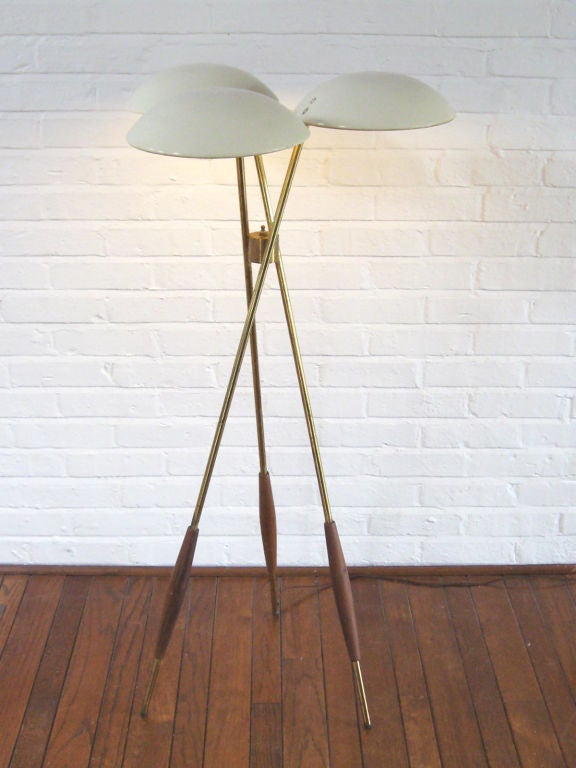 Gerald Thurston tripod floor lamp by Lightolier 2