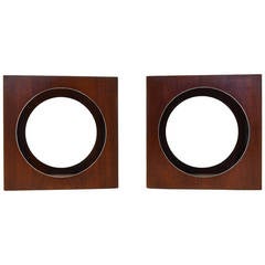 Pair of Pierced Cube Tables by Lane