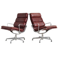 Eames Soft Pad Lounge Chairs by Herman Miller 3