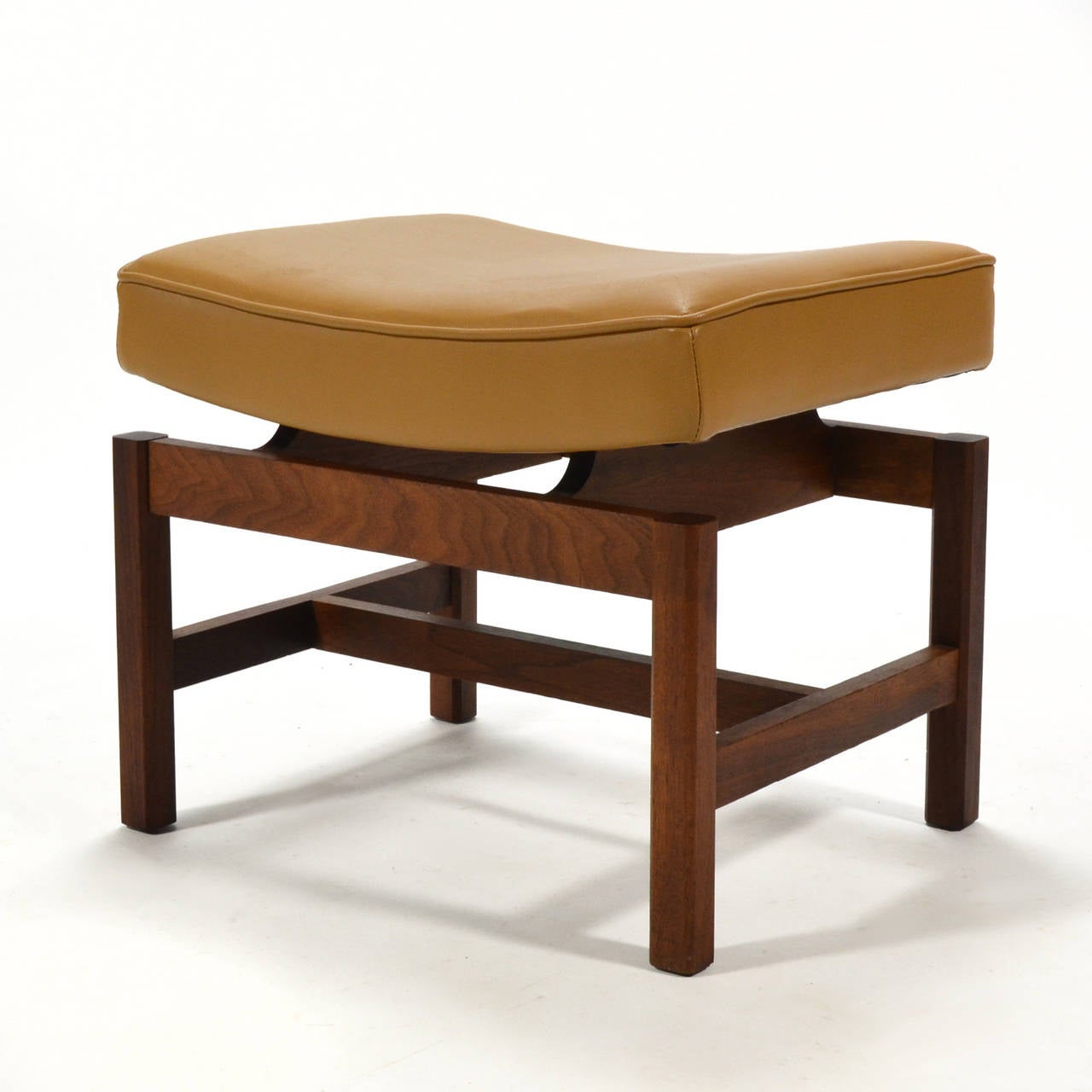 Leather Jens Risom Stool or Bench