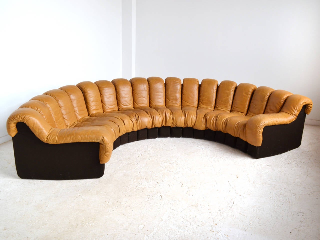 Mid-Century Modern De Sede DS 600 Non-Stop Sectional Sofa