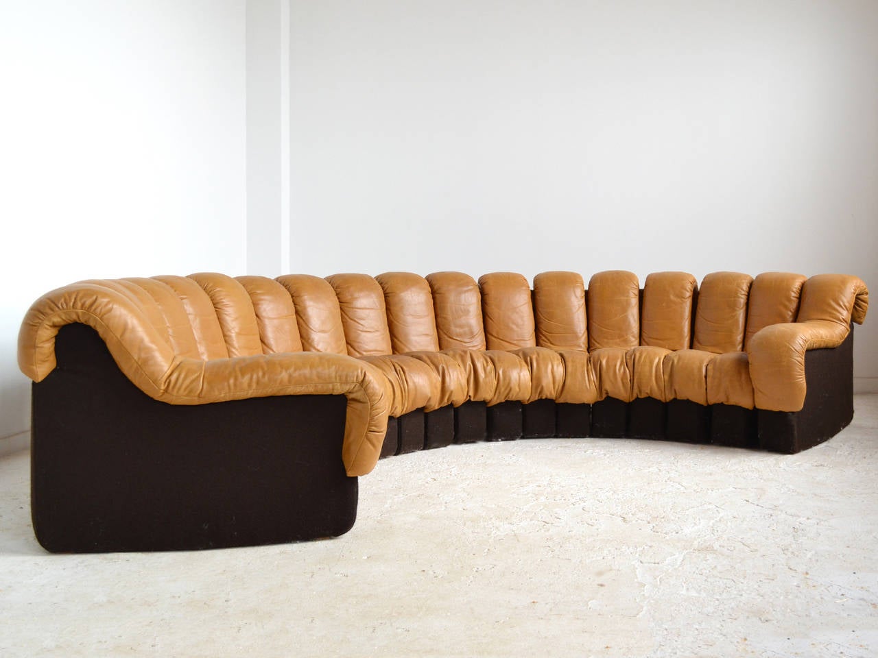 Late 20th Century De Sede DS 600 Non-Stop Sectional Sofa