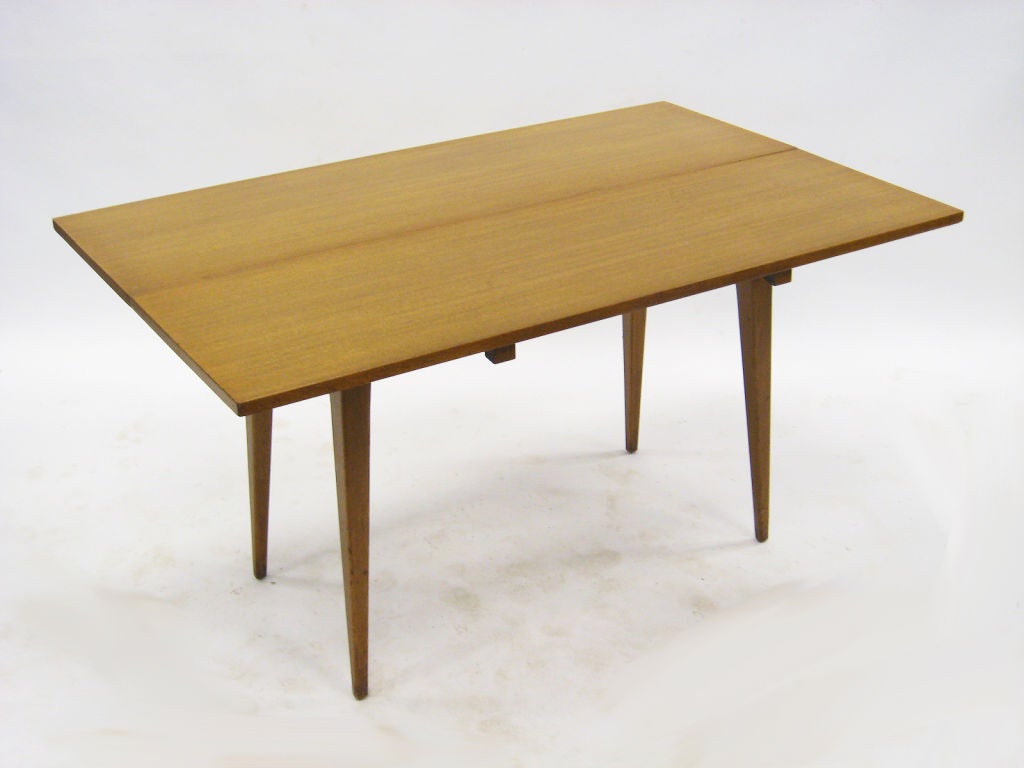 Flip Top Console Dining Table By Ed Wormley For Dunbar At 1stdibs American Flip Top Console Dining Table By Ed Wormley For Dunbar