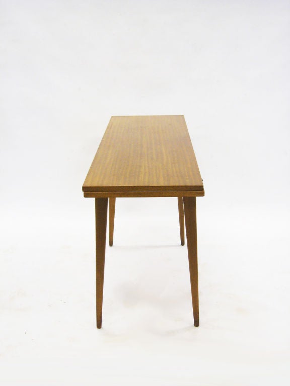 Mahogany Flip-top console/dining table by Ed Wormley for Dunbar