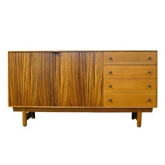 Credenza in calico ash by Lawrence Peabody for Richardson Bros.