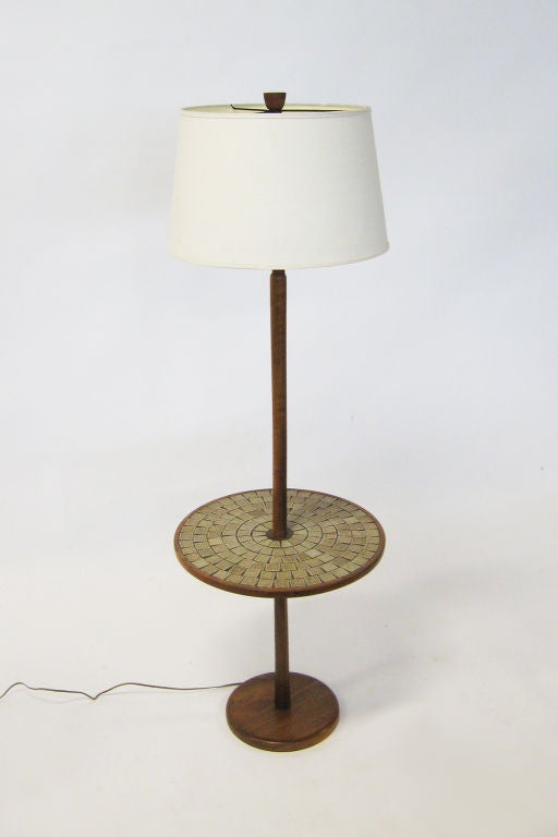 Walnut Floor lamp table by Gordon & Jane Martz for Marshall studio