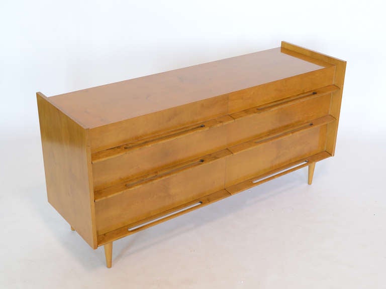 Mid-Century Modern Six Drawer Dresser by Edmond Spence 