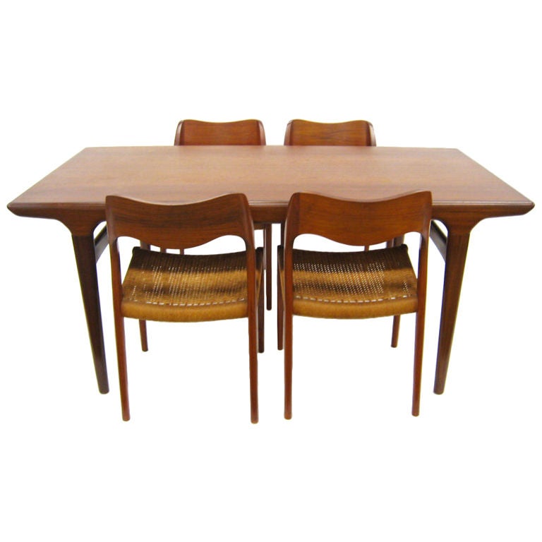 Dining set by Niels Moller and Johannes Andersen