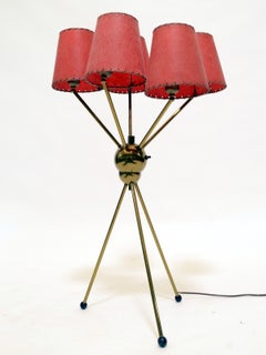 Brass 1950s Sputnik Table Lamp