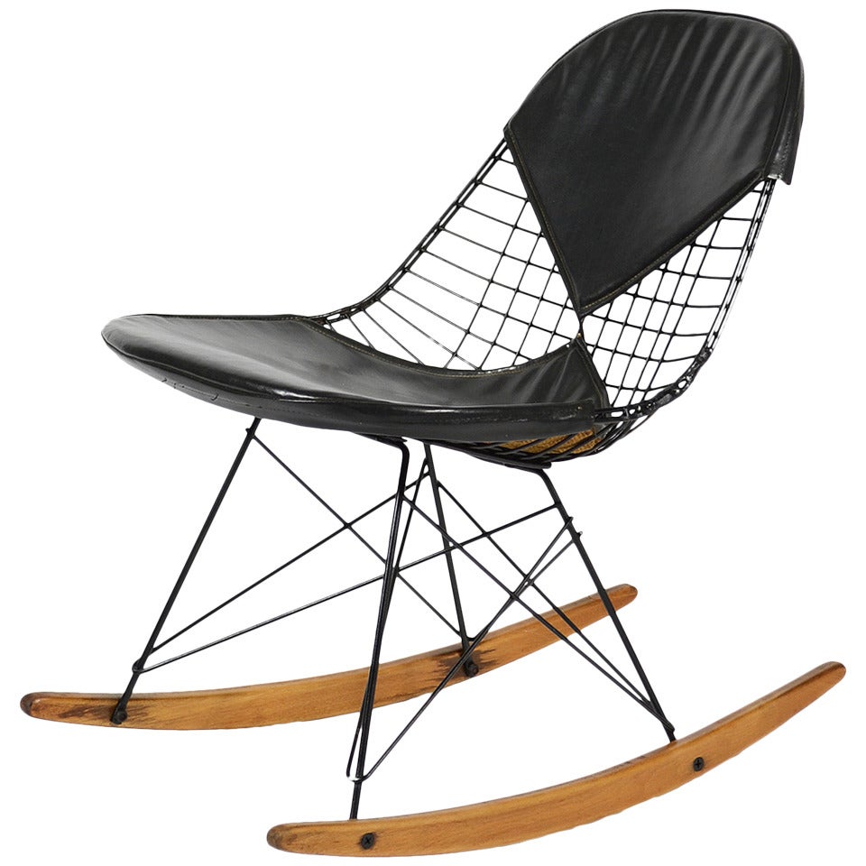 1st Generation Eames RKR Rocker von Herman Miller im Angebot