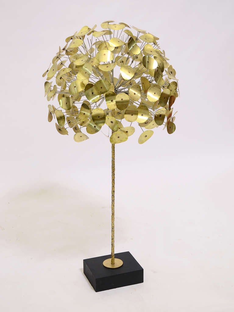 Late 20th Century Oversize Dandelion Sculpture in Brass by Jere For Sale