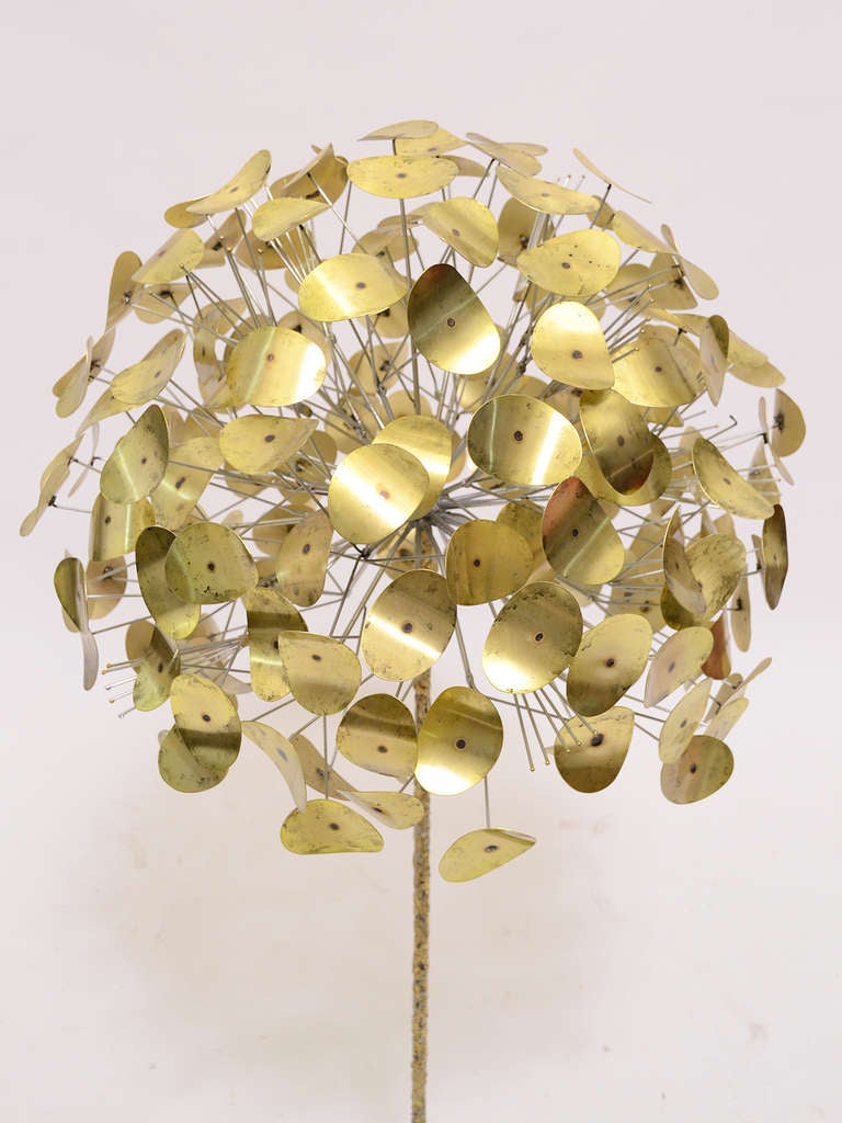 Oversize Dandelion Sculpture in Brass by Jere For Sale 2