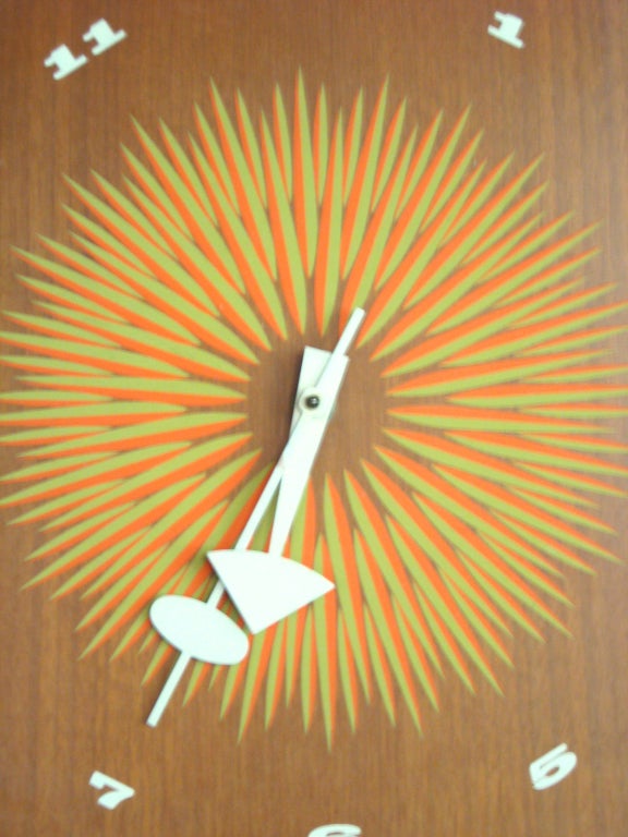 American George Nelson clock with graphic face by Howard Miller