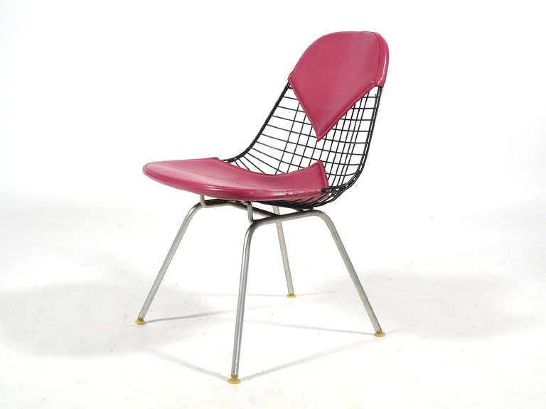 Mid-Century Modern Chaise Eames LKH-2 avec rembourrage Girard par Herman Miller en vente