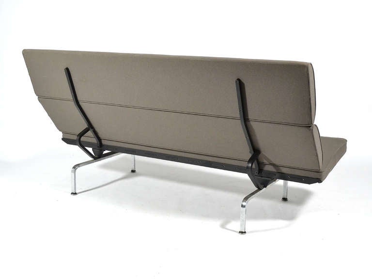 Mid-Century Modern Early Eames Sofa Compact by Herman Miller
