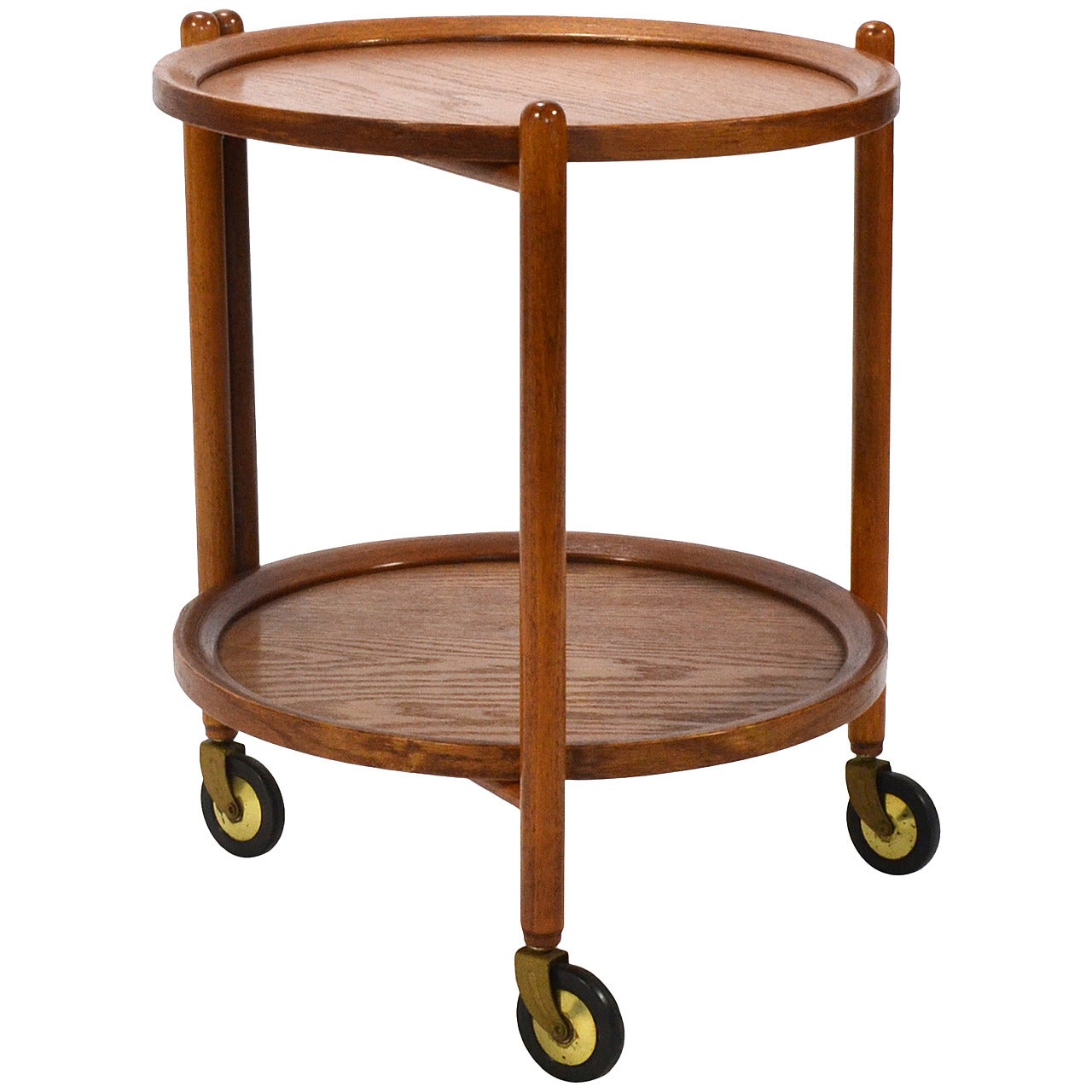 Danish Teak Collapsable Serving Cart
