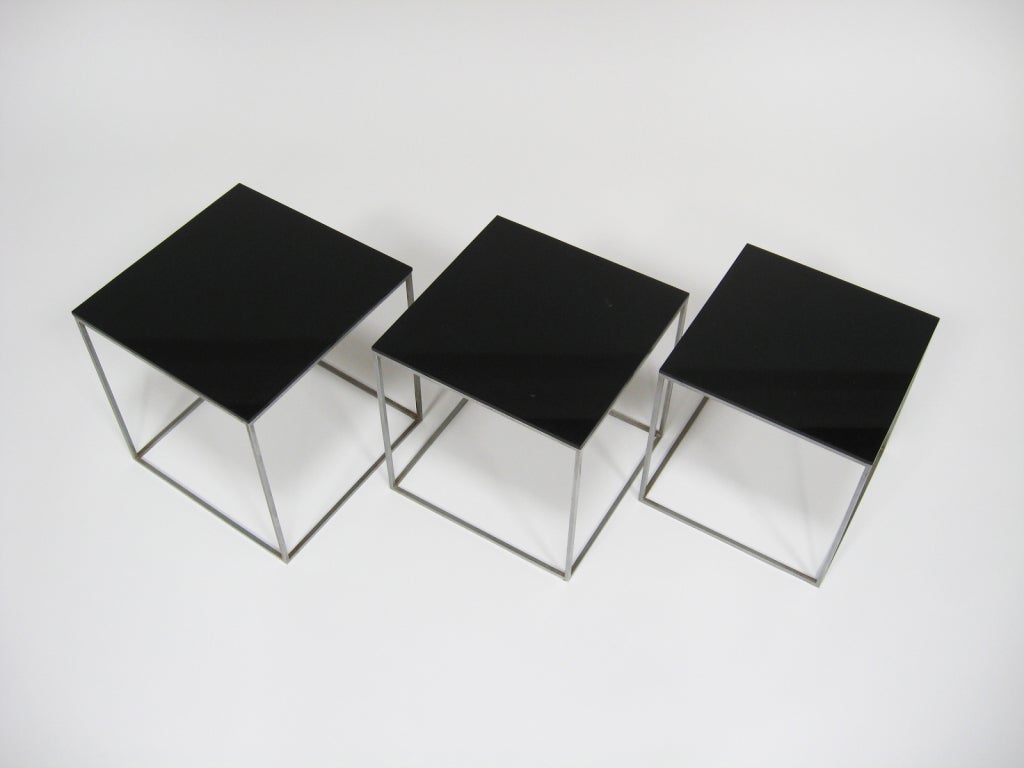 Poul Kjaerholm PK 71 nesting tables In Good Condition In Highland, IN