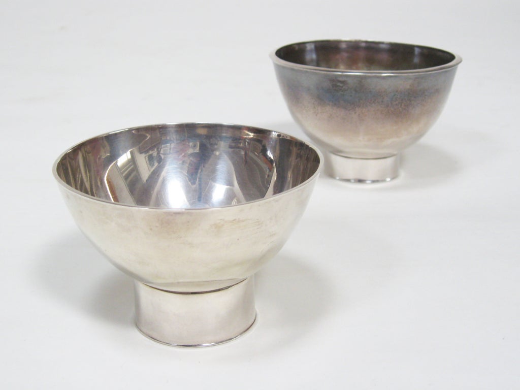 Two sterling silver bowls by James Berger
