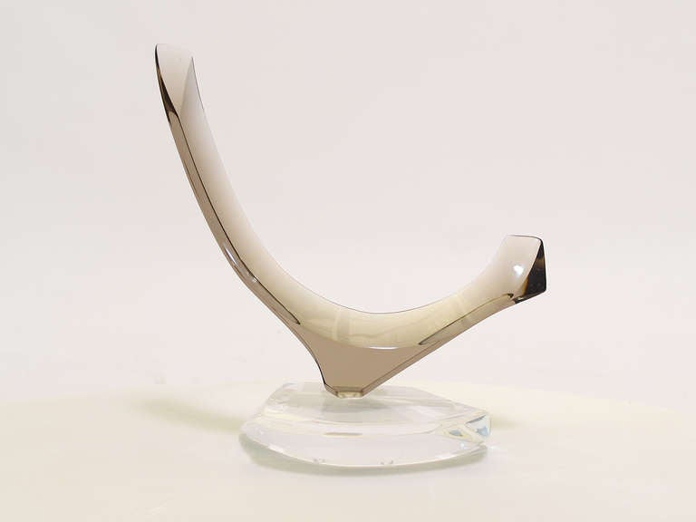 Mid-Century Modern Lucite abstract sculpture by Hivo G. Van Teal