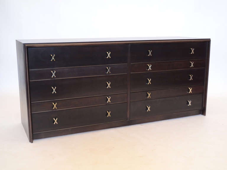 American Low double chest of drawers with X pulls by Paul Frankl *Saturday Sale*