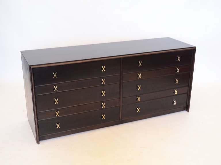 Low double chest of drawers with X pulls by Paul Frankl *Saturday Sale* 1