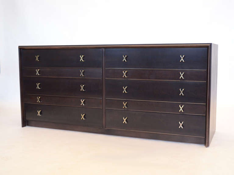 Low double chest of drawers with X pulls by Paul Frankl *Saturday Sale* 2