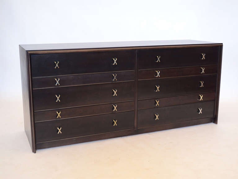 Low double chest of drawers with X pulls by Paul Frankl *Saturday Sale* 3