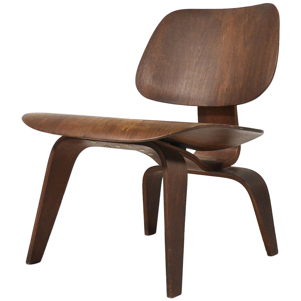 Early Evans Production Walnut LCW by Charles and Ray Eames