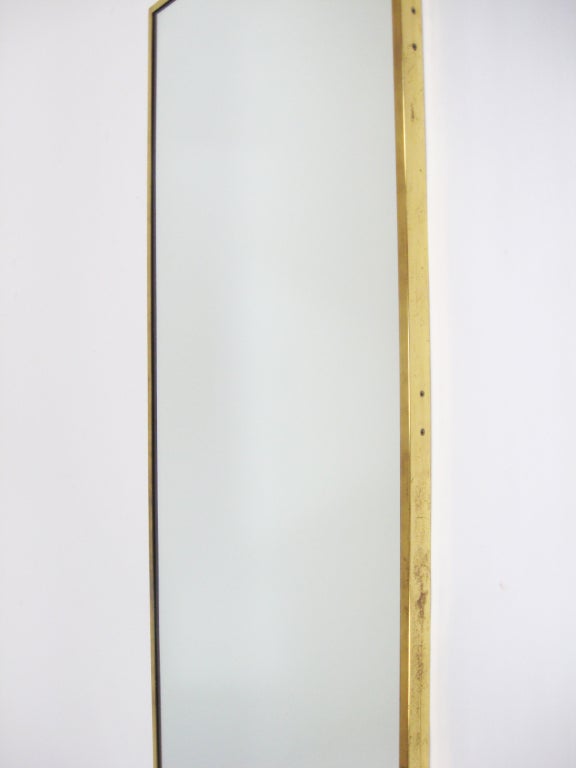 Brass framed mirror by Paul McCobb for Calvin 3