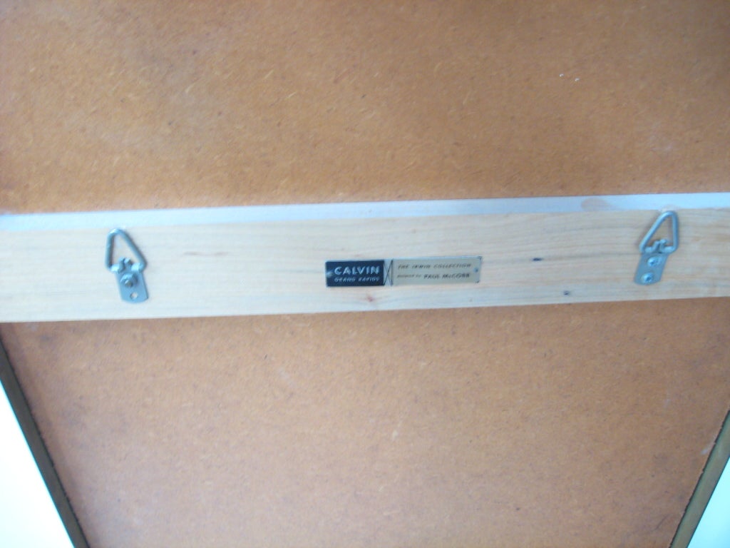 Brass framed mirror by Paul McCobb for Calvin 5