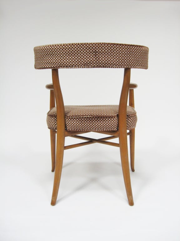 Mid-20th Century Set of four T.H. Robsjohn-Gibbings dining chairs by Widdicomb