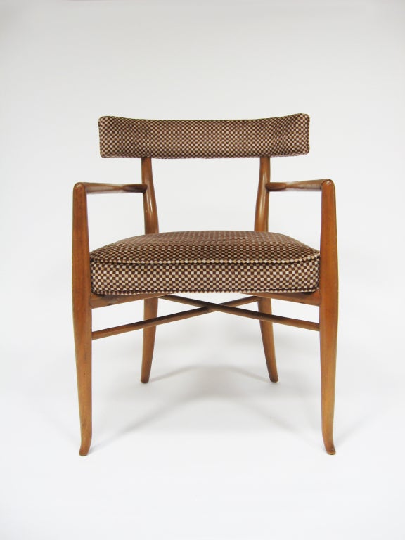 Set of four T.H. Robsjohn-Gibbings dining chairs by Widdicomb 1