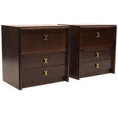 Pair of Paul Frankl nightstands/ end tables