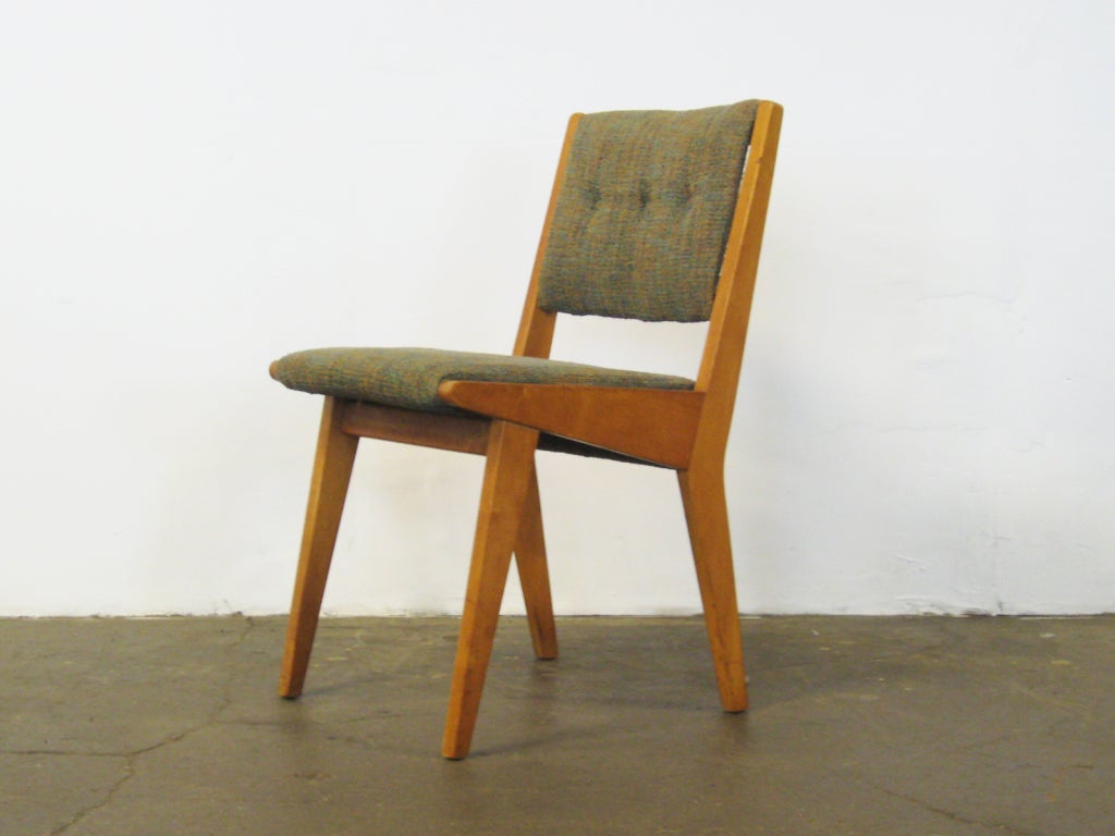 Set of six  Jens Risom side chairs by Knoll 1