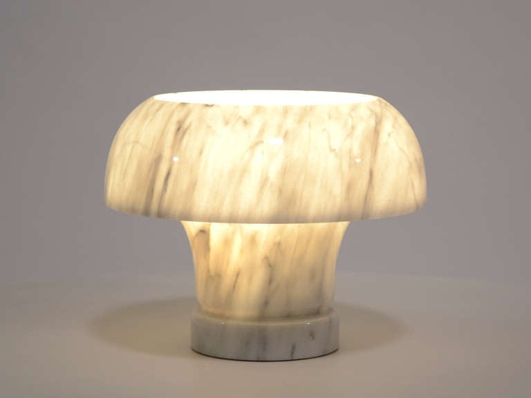 Italian Marble table lamp by Angelo Mangiarotti