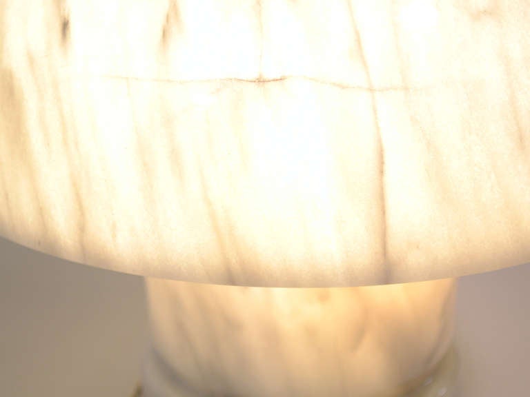 Marble table lamp by Angelo Mangiarotti In Good Condition In Highland, IN