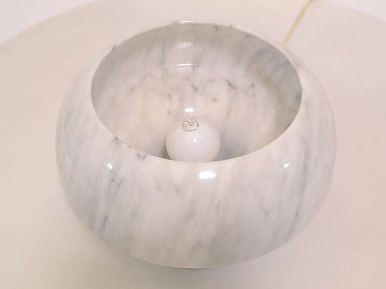 Late 20th Century Marble table lamp by Angelo Mangiarotti