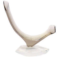 Lucite abstract sculpture by Hivo G. Van Teal