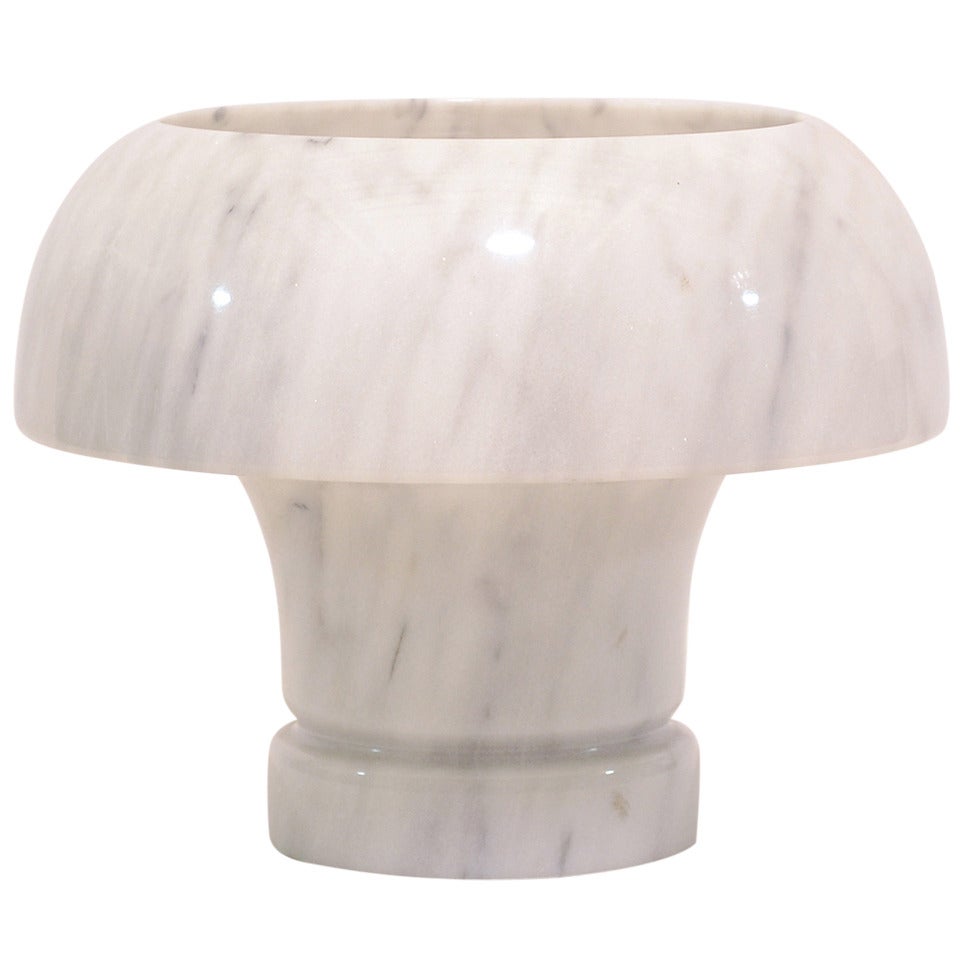 Marble table lamp by Angelo Mangiarotti