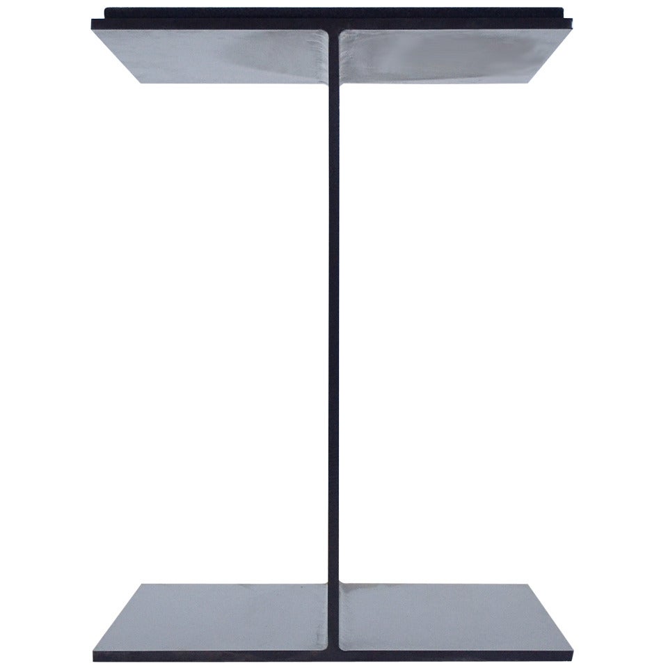 Steel I-Beam Pedestal by Don Powell and Robert Kleinschmidt