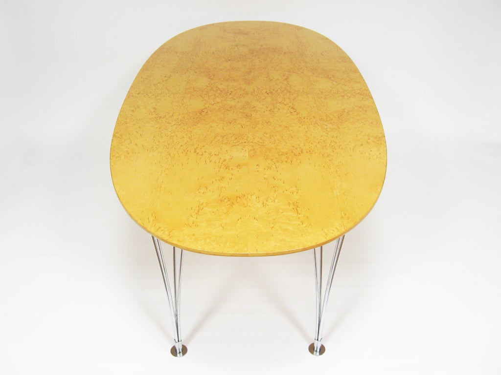 Swedish Super ellipse dining table/ desk by Piet Hein & Bruno Mathsson