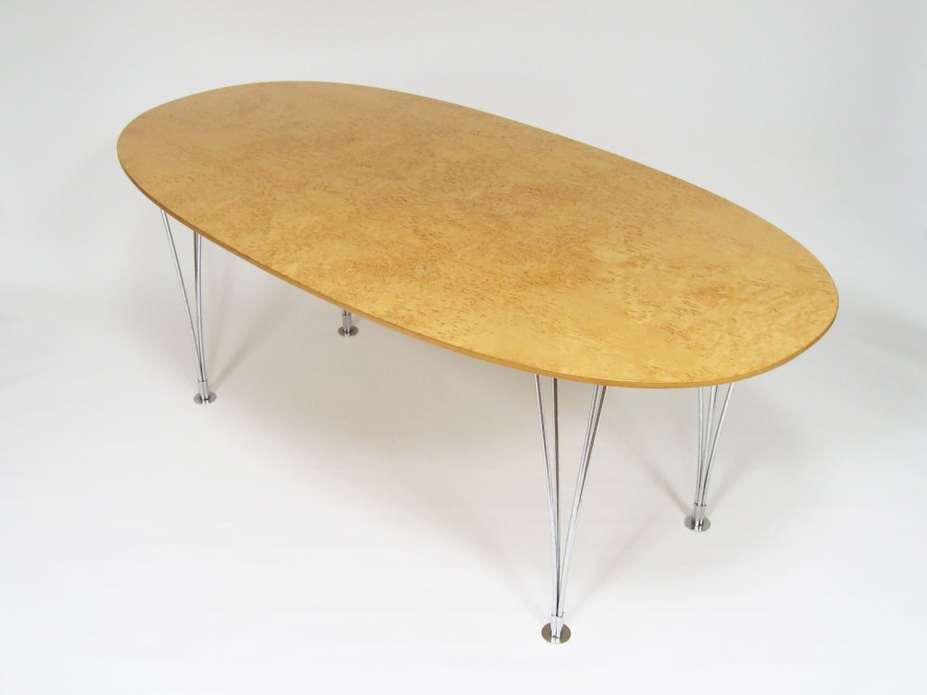 Mid-20th Century Super ellipse dining table/ desk by Piet Hein & Bruno Mathsson